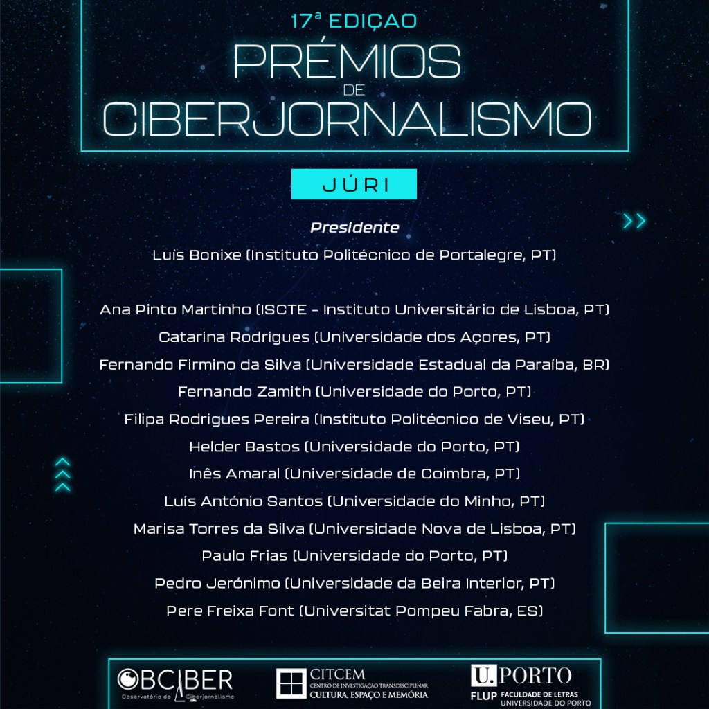 Júri do Prémios de Ciberjornalismo&nbsp;2024