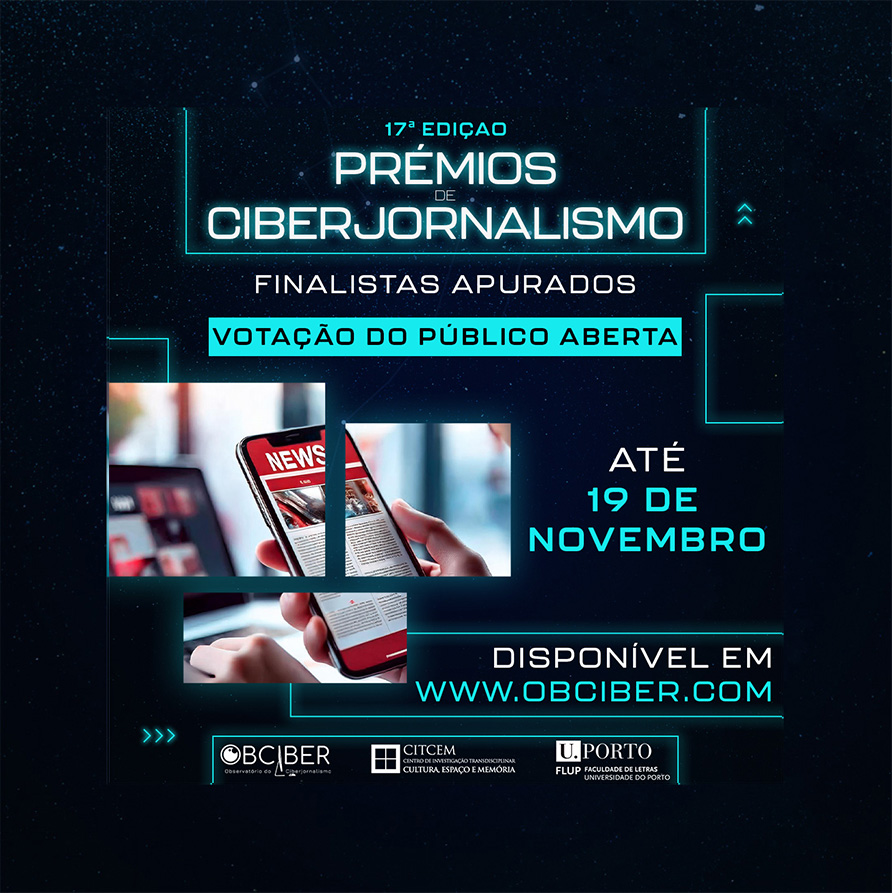 Votação para os Prémios de Ciberjornalismo&nbsp;2024